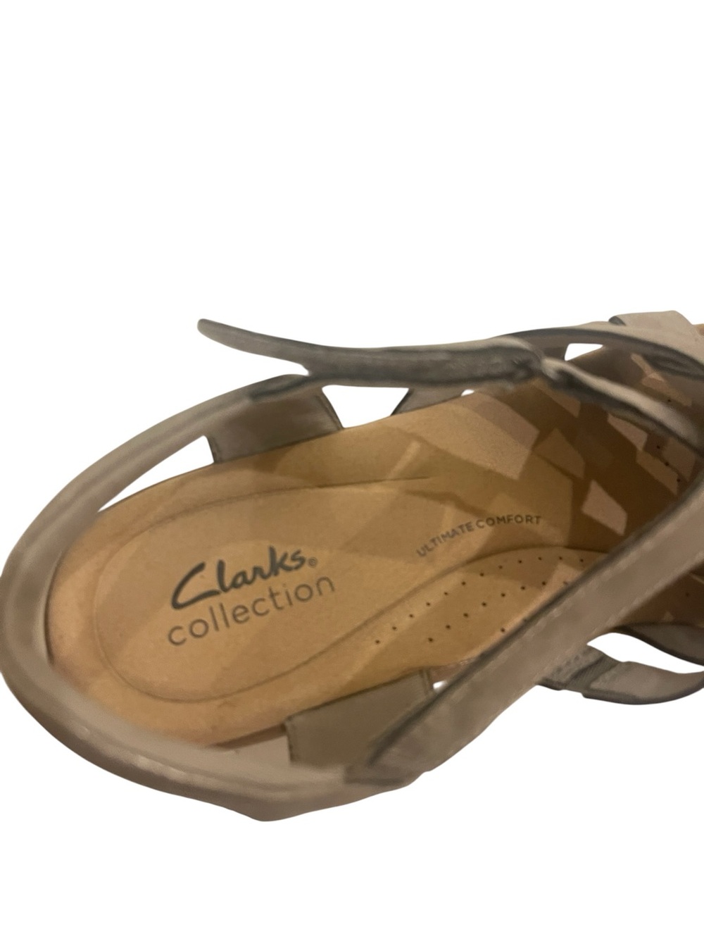 Women’s Clarks Elizabelle Sea Fisherman’s Sandals Metallic Shoes - Picture 3 of 5